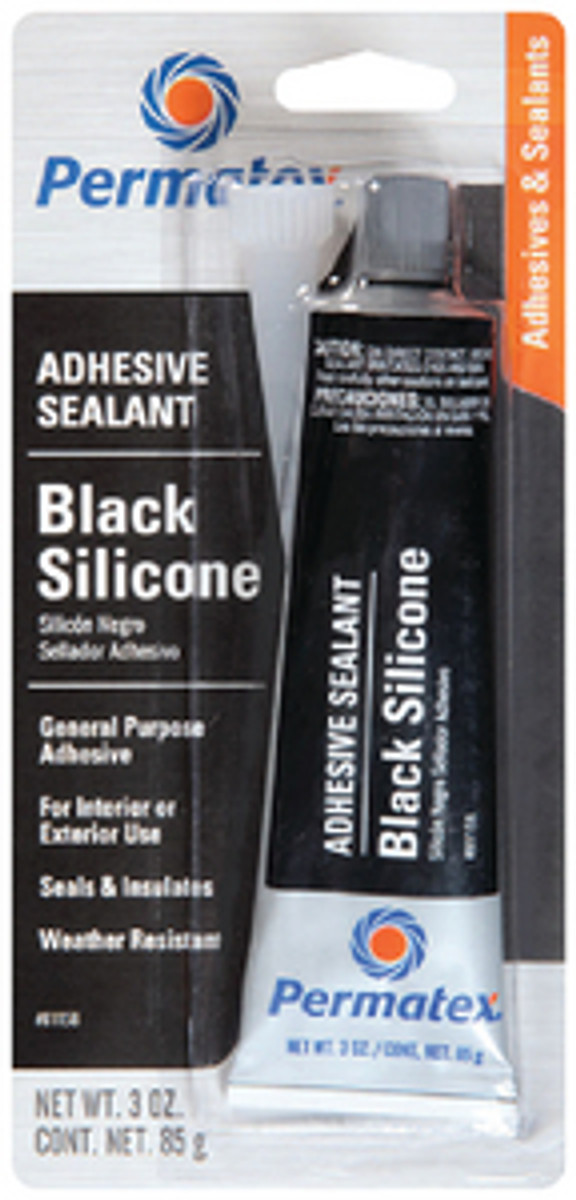 PERMATEX  81158 BLK. SILICONE ADHESIVE SEALANT