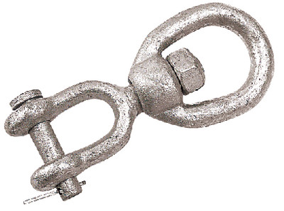 SEA-DOG LINE 181210 SWIVEL SHACKLE 3/8 GALV BULK