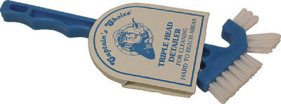CAPTAIN'S CHOICE ICM-288 DETAIL SCRUB BRUSH TRIPLE HEAD
