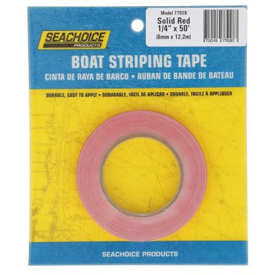 SEACHOICE 77928 RED BOAT STRIPE TAPE 1/4X50