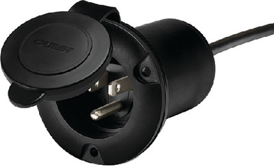 AFI/MARINCO/GUEST/NICRO/BEP 150PHB UNIVERAL AC PLUG HOLDER+ BLACK