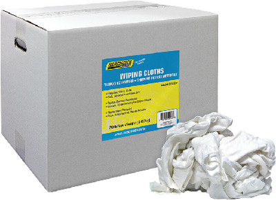 SEACHOICE 7402-25-SC RECYCLED WHITE KNIT WIPERS 20#
