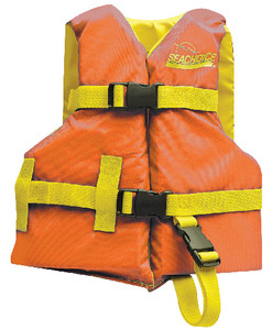 SEACHOICE 86150 ORANGE/YELLO CHILD VEST 20-25