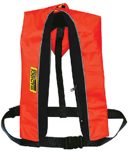 SEACHOICE 1212-RED/BLK-85830 TYPE V INFLA PFD 33G MAN R/B