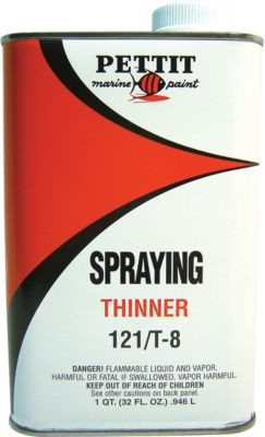 PETTIT PAINT 11212108 121/T-8 SPRAYING THINNER-QUART