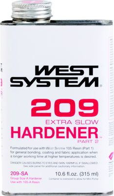 WEST SYSTEMS 209-SA EXTRA SLOW HARDENER .66 PINT
