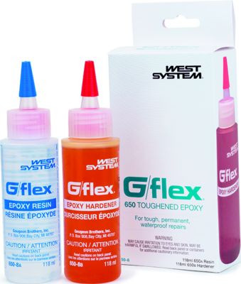 WEST SYSTEMS 650-8 G/FLEX EPOXY 8OZ  2 PART KIT
