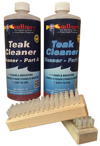SUDBURY BOAT CARE 860Q TEAK CLEANER KIT PART A&B QT