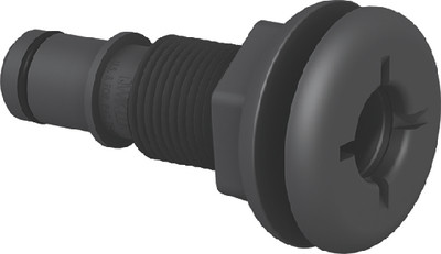 FLOW RITE MA-011-QLB 3/4  QL STRAIGHT THRU-HULL, BL