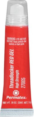 PERMATEX  27005 THREADLOCK GEL RED 5G TUBE