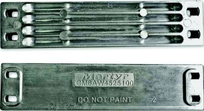 MARTYR ANODES CM6AW4525100Z YAMAHA OB 350HP ZINC ANODE