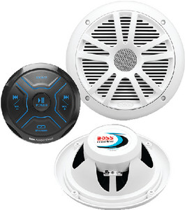 BOSS AUDIO SYSTEMS MG150W6 PKG GAUGE  W/PR 6.5  WHT SPKR
