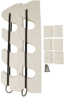 TACO METALS P03-133W 3 ROD POLY BUNGEE ROD HOLD WHT