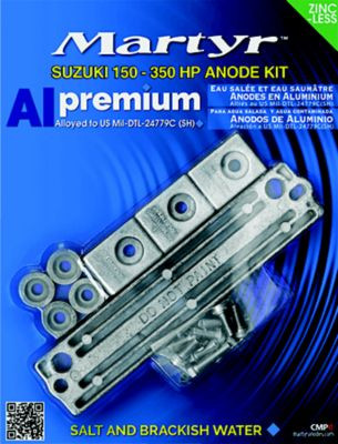 MARTYR ANODES CMSZ150350KITA ANODE SUZUKI ALUMINUM