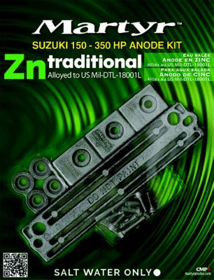 MARTYR ANODES CMSZ150350KITZ ANODE SUZUKI ZINC