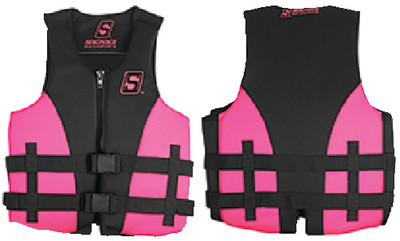 BODY GLOVE VESTS 85116 EVO VEST PINK/BLK LARGE
