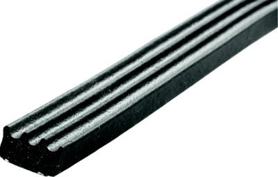 JR PRODUCTS 06-30145 RIBBED EPDM RUBBER SEAL 50'