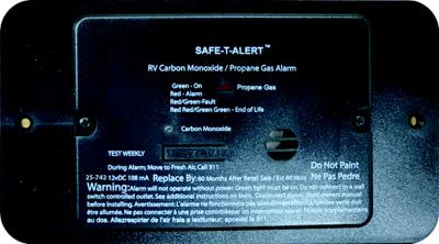 MTI INDUSTRIES 25-742-BL-TR CO ALARM BLK W/TRIM 25 SERIES