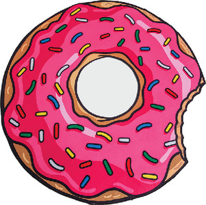 BMBT-0003 FROSTED DONUT BEACH BLANKET @4