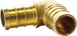 LASALLE BRISTOL (BRISTOL PRODS) 49UTE33 ELBOW 1/2  BARB BRASS PEX