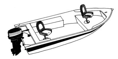 CARVER COVERS 70124F-10 NVHFMC-14 NARROW BOAT CVR W/MC