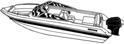 CARVER COVERS 77020F-10 V-20 O/B BOAT COVER