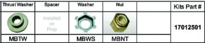 SOLAS TAIWAN 17012501 KIT HARDWARE MERC MB-PKT