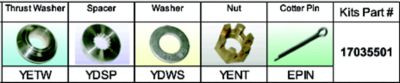 SOLAS TAIWAN 17035501 KIT HARDWARE YAMAHA YE-PKT