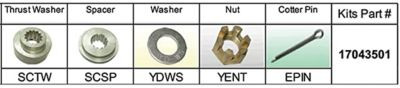 SOLAS TAIWAN 17043501 SC-PKT SUZ PROP KIT 40-65HP