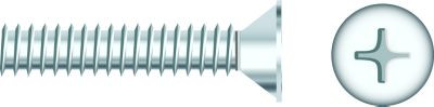 SEACHOICE RP-SC778CH 1/4-20 X 1  FLT MS CHROM 50BG