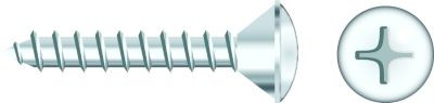 SEACHOICE RP-SC608CH #14 X 1.5  OVL SMS  CHROM 25BG