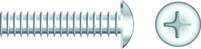 SEACHOICE RP-SC868CH 1/4-20 X 1  TRUS MS CHROM 50BG