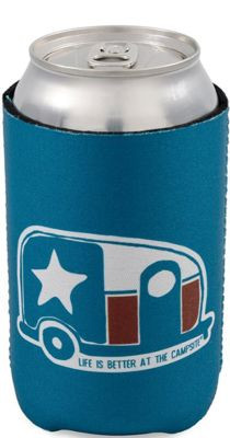 CAMCO RV 53372 CAN HOLDER TEXAS FLAG/CAMPER