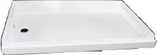 SPECIALTY RECREATION INC SP2436WL SHOWER PAN 24X36 WHT LFT DRAIN