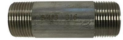 BRASS FITTINGS 70-080 3/4 X CLOSE 316 NIPPLE SS