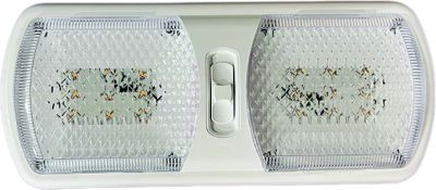 RV DESIGNER L805 LED LIGHT 12V PANCAKE DOUBLE