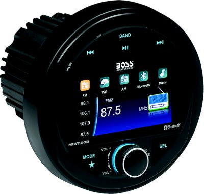 BOSS AUDIO SYSTEMS MGV500B 3 COLOR DPLY AM/FM GAUGE RADIO