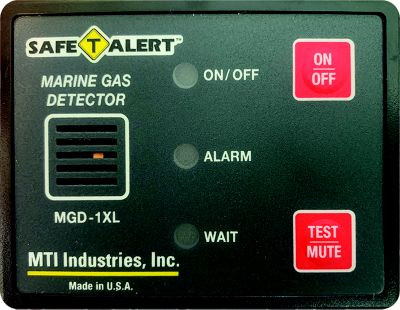 MTI INDUSTRIES MGD-1XL GAS VAPOR DETECTOR BLK FLUSH