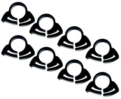 SEACHOICE 56370 CLAMP#8(.538-.608)BLK 8/PK