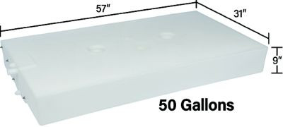 W1468001DS 50 GAL RV FRESH WATER TANK