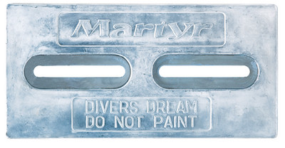 MARTYR ANODES CMDIVERZ 12X6X1/2 W/ SLOTTED HOLES