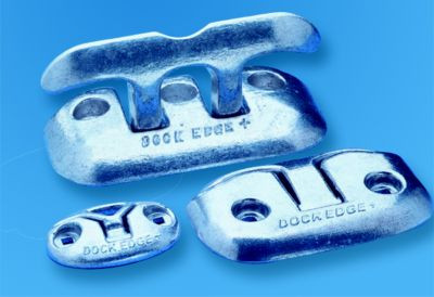 DOCK EDGE DE2606PF DOCK CLEAT FLIP UP 6IN ALUM.