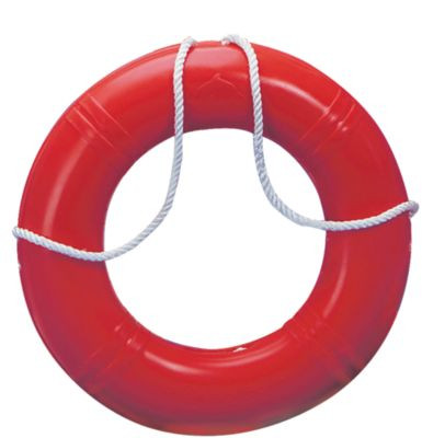 DOCK EDGE DE55243F LIFE RING BUOY 24IN ORANGE USA