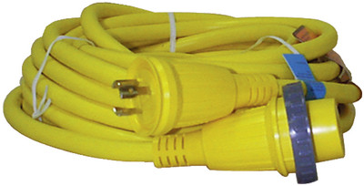 HUBBELL HBL61CM08 MARINE CABLE  50 30A 125V  YL