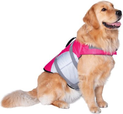 SEACHOICE 86265 DOG LIFE VEST XL 45-110 LB-PNK