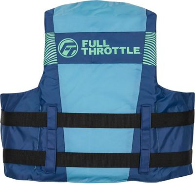 FULL THROTTLE 112200-500-050-26 ADULT NYLON JACKET BLUE L/XL
