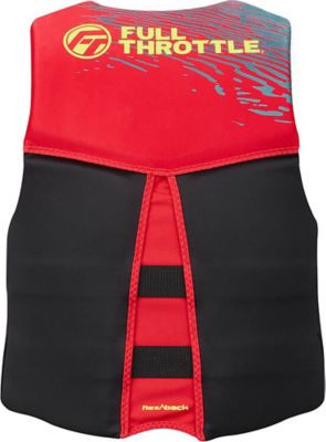 FULL THROTTLE 142500-100-050-26 XL FLEX BACK RAPID DRY RED