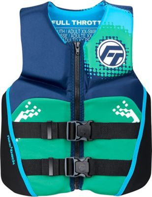 FULL THROTTLE 142500-505-009-26 JUNIOR FLEX BACK RAPIDDRY AQUA