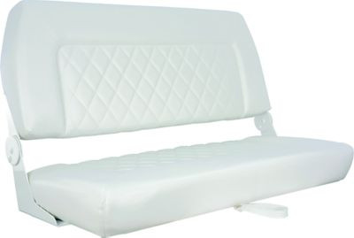 SPRINGFIELD MARINE 1042039 DOUBLE WIDE FOLDING SEAT WHT