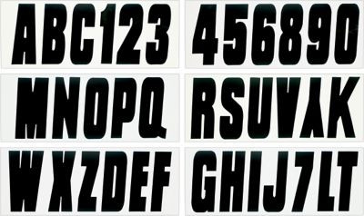 HARDLINE PRODUCTS 74129 PREMLETTER NUMBERKIT144PCBLK
